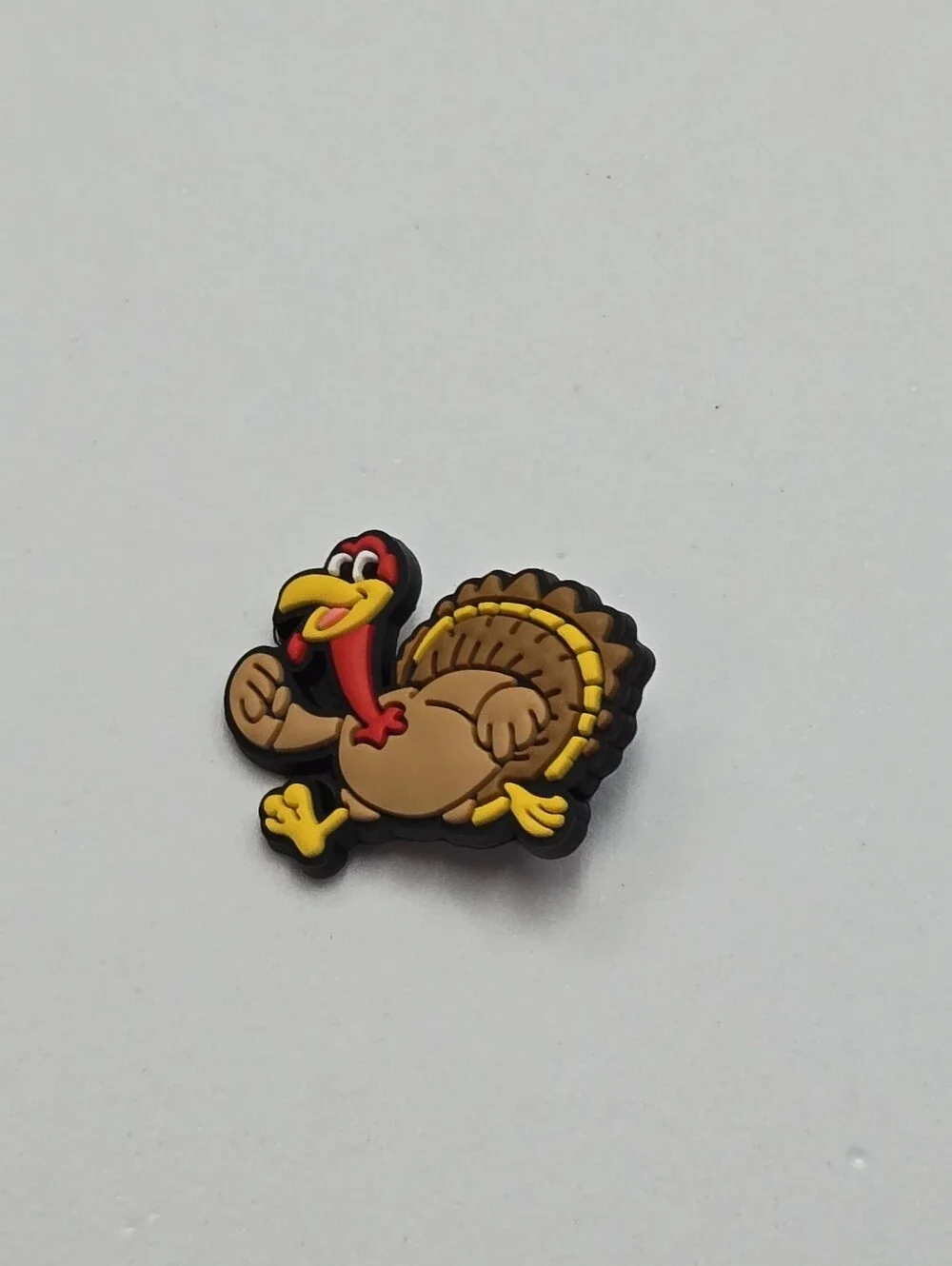 Thanksgiving Turkey Trot Croc Charm Cute Fall Autumn Running Shoe Jibbitz Style